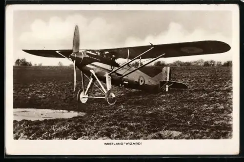 AK Westland Wizard, Flugzeug, Hochdecker