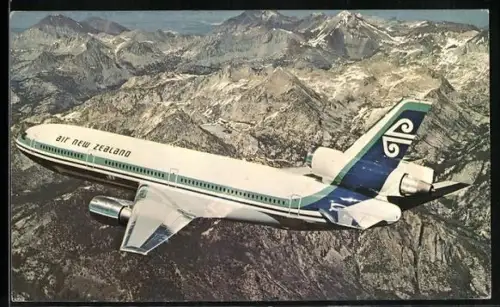 AK Flugzeug DC-10 der Air New Zealand in der Luft