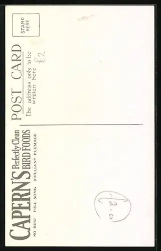 Künstler-AK Reklame Capern's Perfectly Clean Linnet Mixture, Linnet