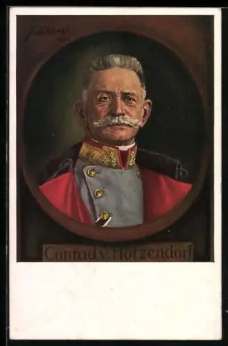 AK Generaloberst und Generalstabschef Conrad von Hötzendorf in Uniform, Halbporträt