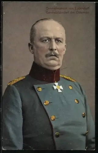 AK Generalleutnhat von Ludendorff, Generalstabschef der Ostarmee