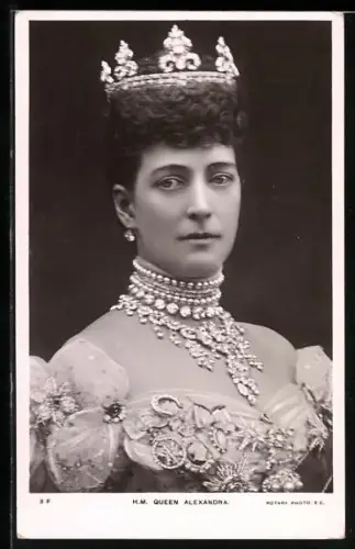 AK H. M. Queen Alexandra, Portrait, Crown