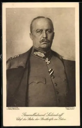 AK Generalleutnant Ludendorff, Chef des Stabes der Streikräfte im Osten