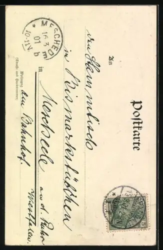 AK Prinzregent Luitpold, gemalt von Franz v. Lenbach