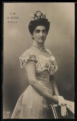 AK S. M. la Regina d`Italia, Königin Helena von Italien