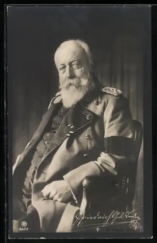 AK Grossherzog Friedrich I. von Baden in Uniform