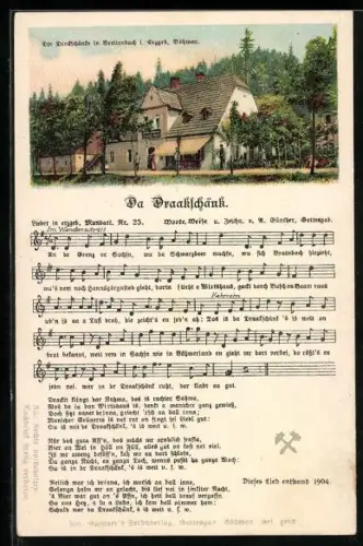 Lied-AK Anton Günther Nr. 25: Lieder in erzgeb. Mundart, Da Draakschenk