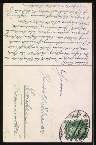 Lied-AK Hilmar Mückenberger: `s Bärbele