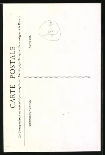 Künstler-AK Chemins de Fer de l`Ouest et de Brighton, Frau vor dem Westminster, Werbung für Tourismus