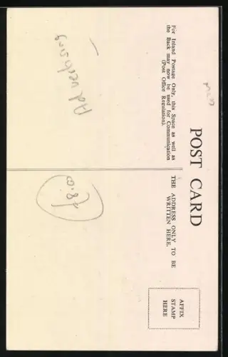 AK Orientale in seiner Werkstatt, Reklame für Barbours Leinenzwirne und Schuhgarne