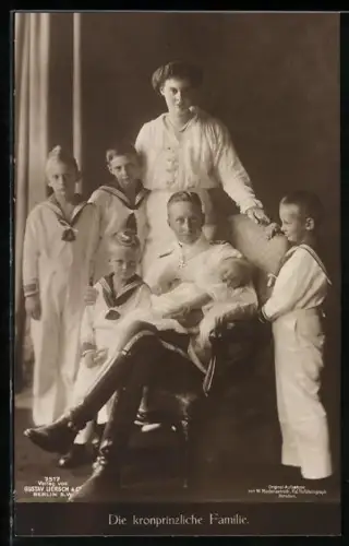 AK Kronprinz Wilhelm von Preussen mit Familie