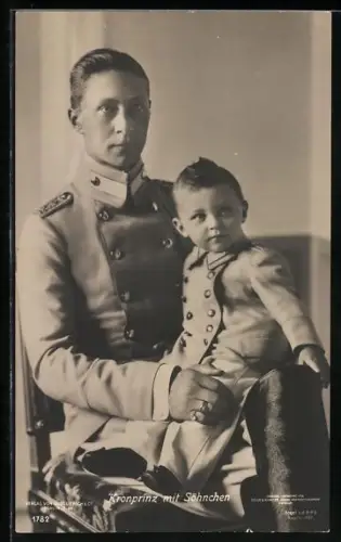 AK Kronprinz Wilhelm von Preussen mit seinem Sohn
