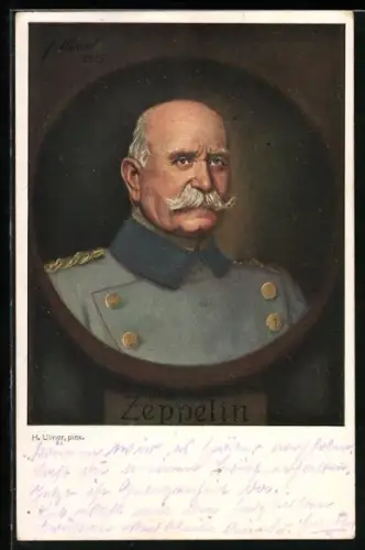 AK Portrait Graf Zeppelin