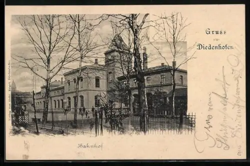 AK Diedenhofen, Blick auf den Bahnhof