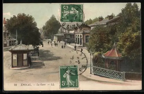 AK Épinal, La Gare