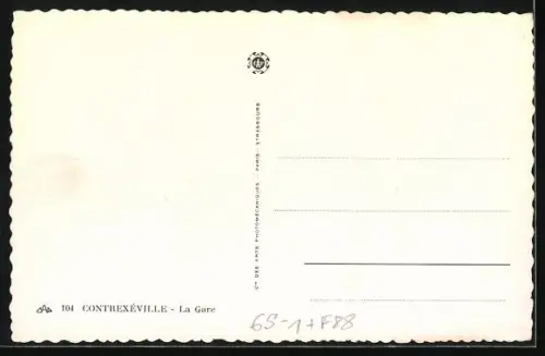 AK Contrexéville, La Gare, Bahnhof