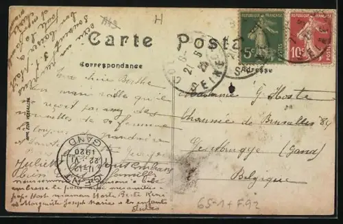 AK Colombes, La Gare, Bahnhof