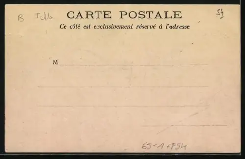 AK Pont-a-Mousson, La Gare, La Poste et la Caisse d`Espagne, Bahnhof