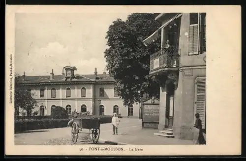 AK Pont-a-Mousson, La Gare, Bahnhof