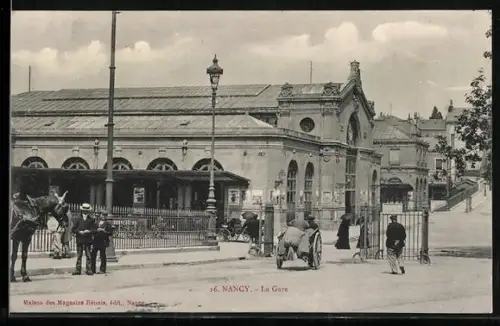 AK Nancy, La Gare, Bahnhof