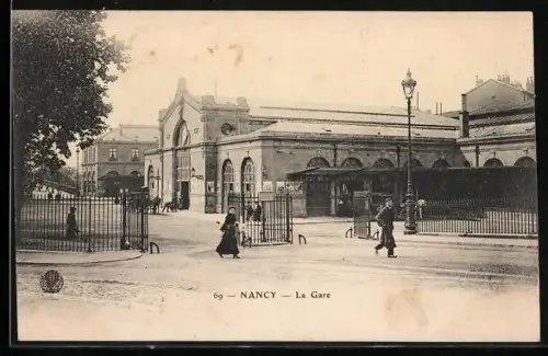 AK Nancy, La Gare, Bahnhof