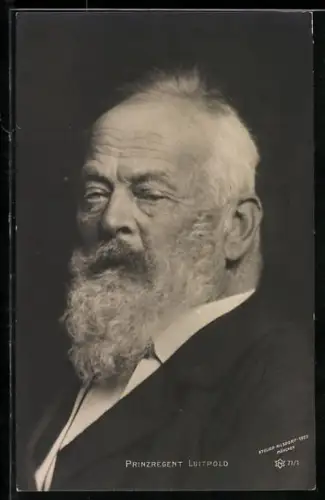AK Altersporträt Prinzregent Luitpold im Halbprofil