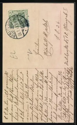 AK Bezaubernde junge Dame mit Pelzhut