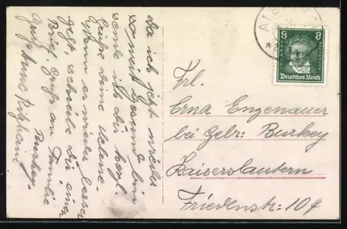 Foto-AK RPH Nr. 6855-3: Junges Kind mit einem Blumenstrauss