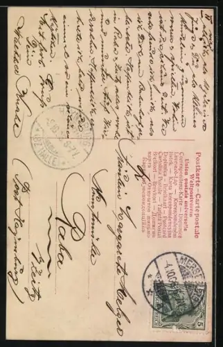 Foto-AK RPH Nr. S-942 / 6: Mignon, niedliches Mädchen mit Kopftuch im Wald