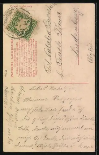 Foto-AK RPH Nr. 1223/3: Dame in glitzerndem Kleid mit Hut