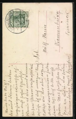 Foto-AK RPH Nr. 2312 /4: Frau mit Rosen