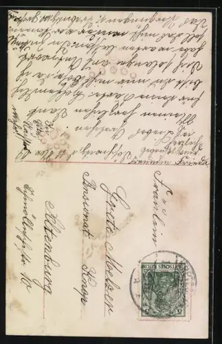 Foto-AK RPH Nr. 1949/2: Porträt einer Dame mit glitzernden Elementen verziert