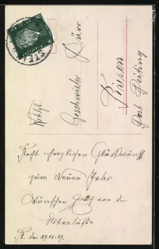 Foto-AK RPH Nr. 6904/1: Kleines Kind mit Brille, Hut und Gehstock