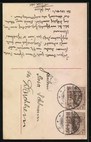 Foto-AK RPH Nr. 916/3: Elegante junge Dame mit Blumenkorb