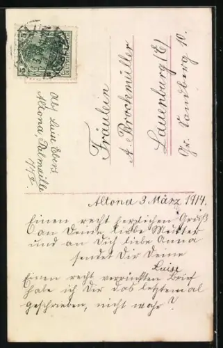 Foto-AK RPH Nr. 3242/6: Junge Dame mit Korb voller Rosen