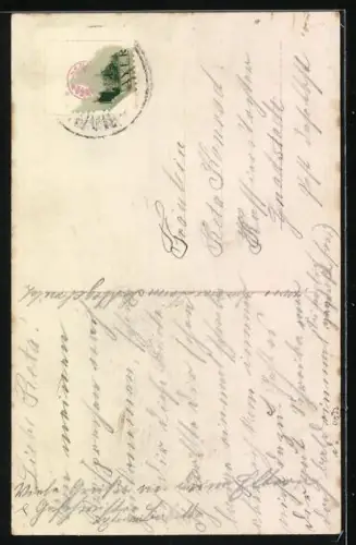 Foto-AK RPH Nr. 3169/3: Elegante junge Dame mit Blumen im Haar