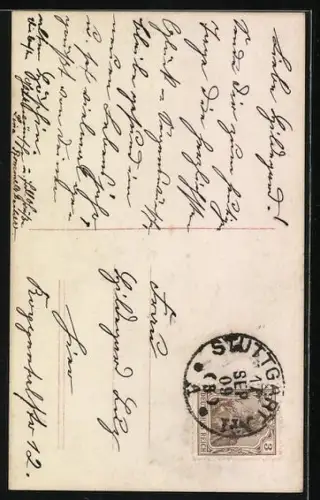 Foto-AK RPH Nr. 2115/4: Kind mit Kranz aus Blumen