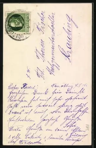 Foto-AK RPH Nr. 3188/5: Junge Dame in elegantem Kleid mit blühenden Zweigen