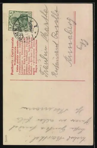 Foto-AK RPH Nr. 1193/2: Dame in eleganter Kleidung betrachtet sich im Spiegel