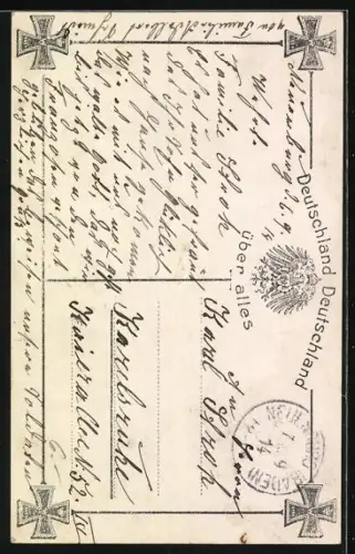 Foto-AK Photochemie Berlin Nr. 2562-1: Stolzenfels am Rhein, Grenadier tröstet eine weinende Frau