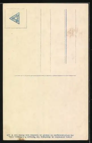 Foto-AK Photochemie Berlin Nr. 2531-5: Seemannslos, Schiffbrüchige Seemänner im Sturm