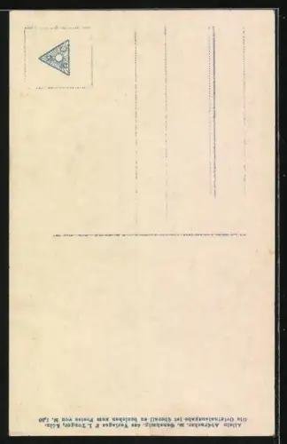 AK Seemannslos, Matrose blickt mit seiner Liebsten aufs Meer, Bestattungsritual