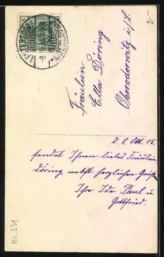 Foto-AK Photochemie Berlin Nr. 3316-2: Junge im Matrosenanzug trägt Blumen und sendet Geburtstagswünsche