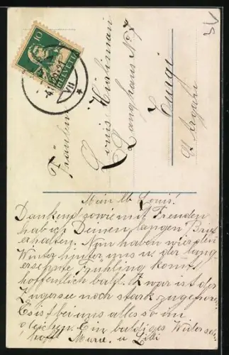 Foto-AK Photochemie Berlin Nr. 6815-2: Mann hält eine Frau im Arm, die eine Laute hält