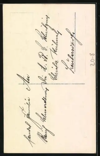 AK Schulanfang, Mädchen mit Schulranzen und Schreibtafel