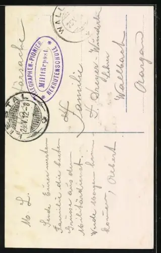 Foto-AK Photochemie Berlin Nr. 7970: Mann und Frau wollen am Rheine leben und trinken