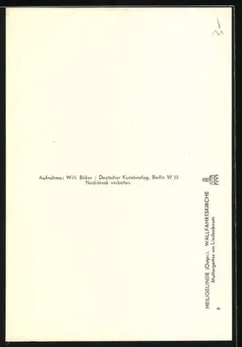 Foto-AK Deutscher Kunstverlag, Nr. 6: Heiligenlinde /Ostpr., Wallfahrtskirche, Muttergottes am Lindenbaum