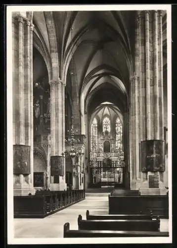 Foto-AK Deutscher Kunstverlag, Nr. 35a: Erfurt, Blick in den Chor vom Dom