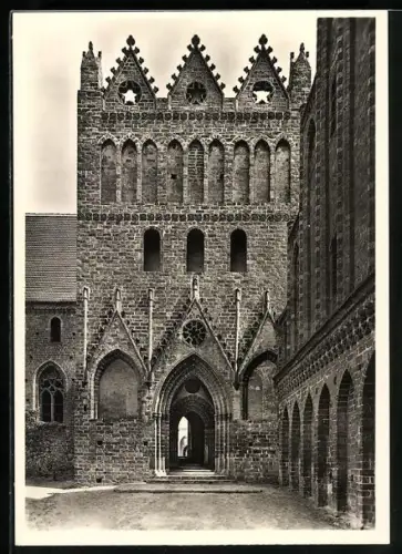 Foto-AK Deutscher Kunstverlag, Nr. 5: Chorin, Ehemaliges Zisterzienserkloster, Pfortenhaus