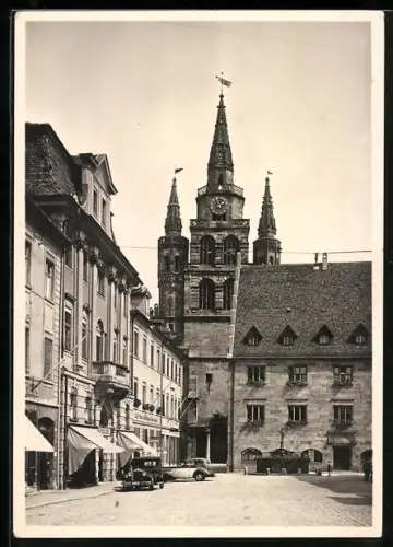 Foto-AK Deutscher Kunstverlag, Nr. 14: Ansbach, Gumpertuskirche, Westfront